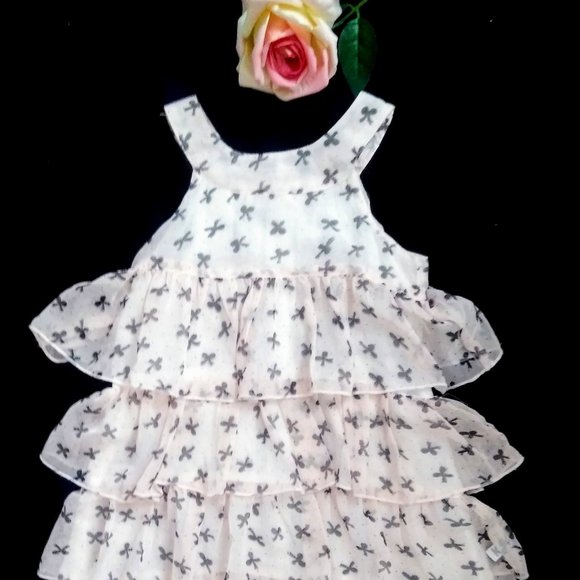 Kanz Other - 🌺SOLD🌺 "Kanz" Girls 4-Tiered Pale Pink Summer Dress (Size 3T)